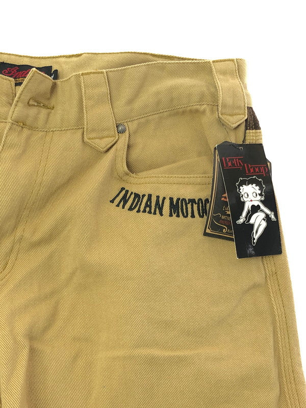 【中古品】【メンズ】 INDIAN インディアン BETTY BOOP EMBROIDERED COTTON PANTS BBI-822 刺繍 コットン パンツ ボトムス 156-260205-rt-17-tag サイズ：36 カラー：ベージュ 万代Net店