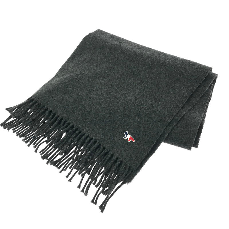 【中古品】【レディース】 MAISON KITSUNE メゾン キツネ WOOL MUFFLER FU06206BT3004 ウール マフラー 服飾小物 187-260208-na-04-tag カラー：グレー 万代Net店