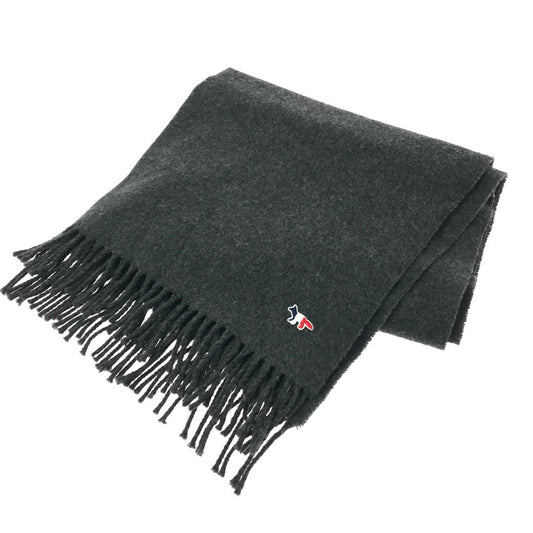 【中古品】【レディース】 MAISON KITSUNE メゾン キツネ WOOL MUFFLER FU06206BT3004 ウール マフラー 服飾小物 187-260208-na-04-tag カラー：グレー 万代Net店
