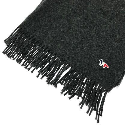 【中古品】【レディース】 MAISON KITSUNE メゾン キツネ WOOL MUFFLER FU06206BT3004 ウール マフラー 服飾小物 187-260208-na-04-tag カラー：グレー 万代Net店