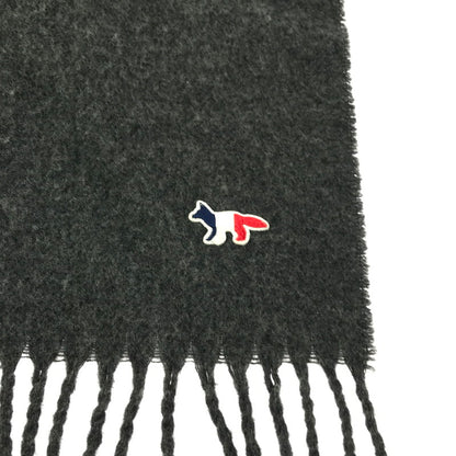 【中古品】【レディース】 MAISON KITSUNE メゾン キツネ WOOL MUFFLER FU06206BT3004 ウール マフラー 服飾小物 187-260208-na-04-tag カラー：グレー 万代Net店
