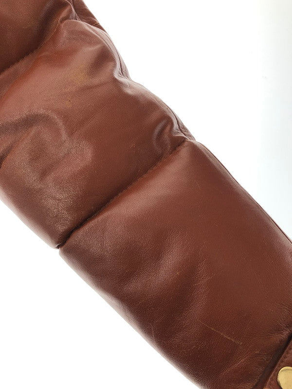 【現状渡し品】【メンズ】 FREEDOM フリーダム SHEEPSKIN LEATHER WESTERN YORK DOWN JACKET シープレザー ウエスタンヨーク ダウンジャケット 145-260204-rt-18-tag サイズ：36 カラー：ブラウン 万代Net店