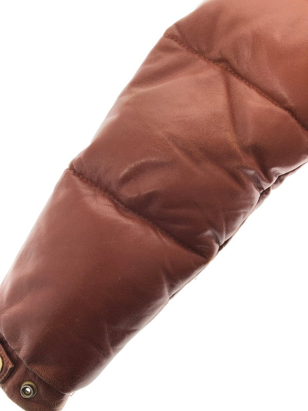 【現状渡し品】【メンズ】 FREEDOM フリーダム SHEEPSKIN LEATHER WESTERN YORK DOWN JACKET シープレザー ウエスタンヨーク ダウンジャケット 145-260204-rt-18-tag サイズ：36 カラー：ブラウン 万代Net店