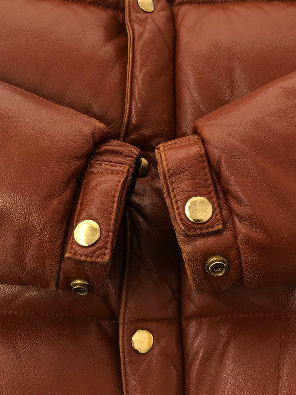 【現状渡し品】【メンズ】 FREEDOM フリーダム SHEEPSKIN LEATHER WESTERN YORK DOWN JACKET シープレザー ウエスタンヨーク ダウンジャケット 145-260204-rt-18-tag サイズ：36 カラー：ブラウン 万代Net店