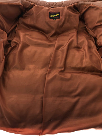 【現状渡し品】【メンズ】 FREEDOM フリーダム SHEEPSKIN LEATHER WESTERN YORK DOWN JACKET シープレザー ウエスタンヨーク ダウンジャケット 145-260204-rt-18-tag サイズ：36 カラー：ブラウン 万代Net店