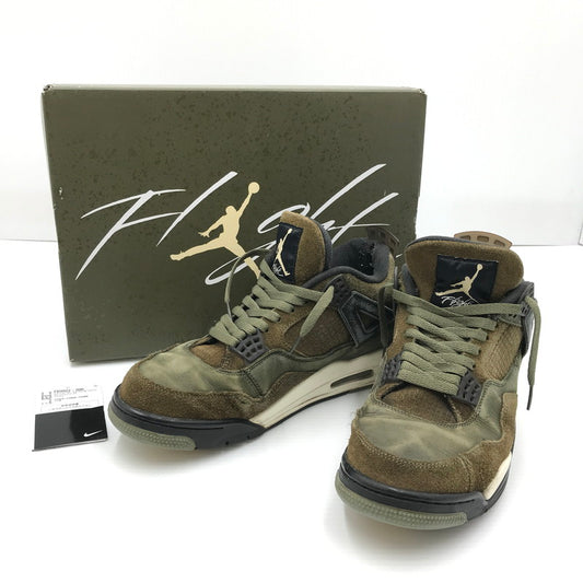 【ジャンク品】【メンズ】 NIKE ナイキ AIR JORDAN 4 RETRO SE CRAFT FB9927-200 エアジョーダン 4 レトロ クラフト スニーカー 靴 160-260201-na-02-tag サイズ：29cm US 11 カラー：MEDIUM OLIVE/PALE VANILLA 万代Net店