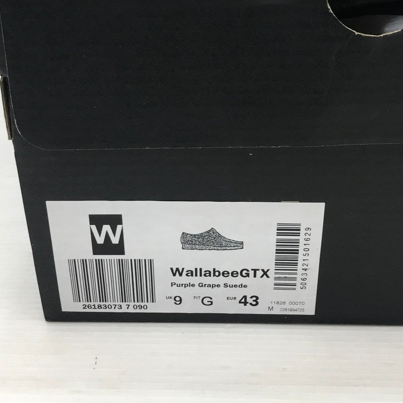 【中古美品】【メンズ】 Clarks クラークス WALLABEE GTX 26183073 ワラビーゴアテックス パープルグレープスエード 靴 164-260213-hi-16-tag サイズ：US10M カラー：パープル 万代Net店