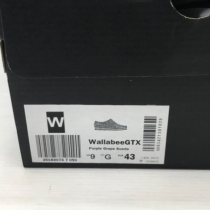 【中古美品】【メンズ】 Clarks クラークス WALLABEE GTX 26183073 ワラビーゴアテックス パープルグレープスエード 靴 164-260213-hi-16-tag サイズ：US10M カラー：パープル 万代Net店