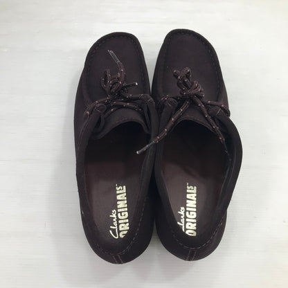 【中古美品】【メンズ】 Clarks クラークス WALLABEE GTX 26183073 ワラビーゴアテックス パープルグレープスエード 靴 164-260213-hi-16-tag サイズ：US10M カラー：パープル 万代Net店