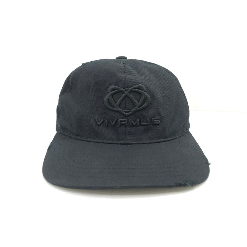 【中古美品】【メンズ】 VIVAMUS ヴィヴァムス DAMAGE CAP VM25SS-AC013-BLK ダメージ キャップ 帽子 185-260131-na-13-tag サイズ：OS カラー：ブラック 万代Net店
