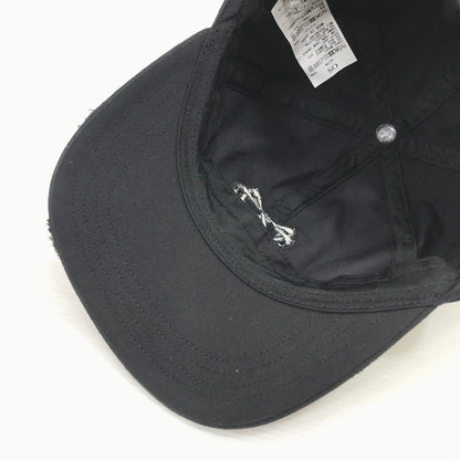 【中古美品】【メンズ】 VIVAMUS ヴィヴァムス DAMAGE CAP VM25SS-AC013-BLK ダメージ キャップ 帽子 185-260131-na-13-tag サイズ：OS カラー：ブラック 万代Net店