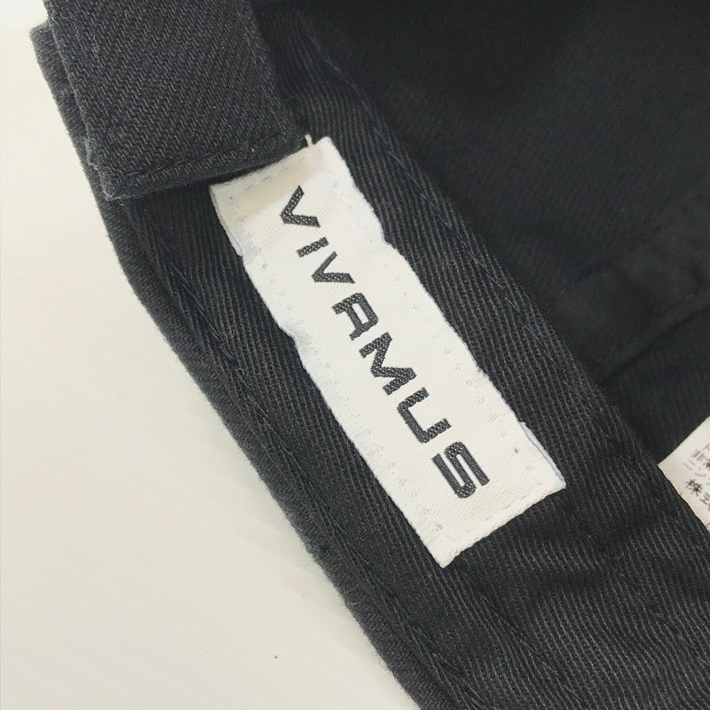 【中古美品】【メンズ】 VIVAMUS ヴィヴァムス DAMAGE CAP VM25SS-AC013-BLK ダメージ キャップ 帽子 185-260131-na-13-tag サイズ：OS カラー：ブラック 万代Net店