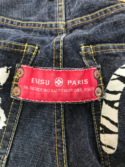 【中古品】【メンズ】 EVISU エヴィス EVISU PARIS エヴィス パリ DENIM PANTS 刺繍 虎 カモメ デニムパンツ ボトムス 156-260202-na-17-tag サイズ：28 カラー：インディゴ 万代Net店