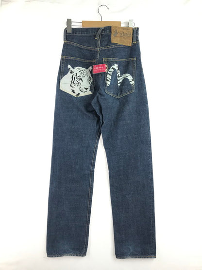 【中古品】【メンズ】 EVISU エヴィス EVISU PARIS エヴィス パリ DENIM PANTS 刺繍 虎 カモメ デニムパンツ ボトムス 156-260202-na-17-tag サイズ：28 カラー：インディゴ 万代Net店