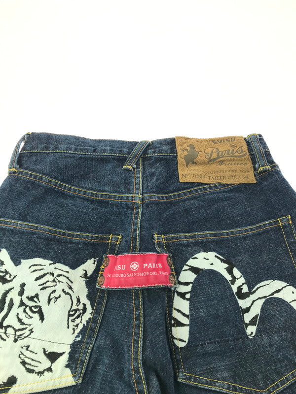 【中古品】【メンズ】 EVISU エヴィス EVISU PARIS エヴィス パリ DENIM PANTS 刺繍 虎 カモメ デニムパンツ ボトムス 156-260202-na-17-tag サイズ：28 カラー：インディゴ 万代Net店