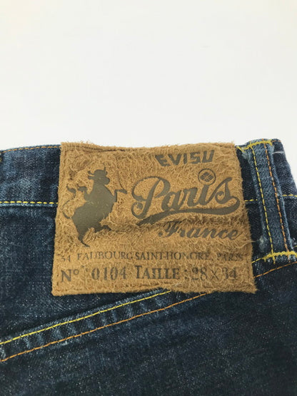 【中古品】【メンズ】 EVISU エヴィス EVISU PARIS エヴィス パリ DENIM PANTS 刺繍 虎 カモメ デニムパンツ ボトムス 156-260202-na-17-tag サイズ：28 カラー：インディゴ 万代Net店