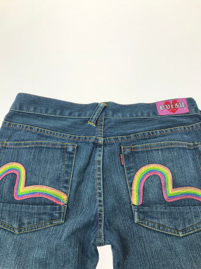 【中古品】【レディース】 EVISU エヴィス EVISU DONNA エヴィス ドンナ DENIM PANTS レインボーカモメ デニムパンツ 171-260202-na-20-tag カラー：インディゴ 万代Net店