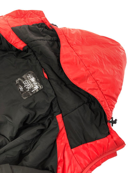 【ジャンク品】【メンズ】 STUSSY ステューシー 00's THERMOLITE PUFF JACKET AUTHENTIC GEAR サーモライト パフ ジャケット アウター 142-260130-rt-17-tag サイズ：XL カラー：レッド 万代Net店