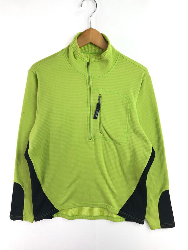 【現状渡し品】【メンズ】 patagonia パタゴニア R-1 FLASH PULLOVER フラッシュ プルオーバー 144-260131-rt-07-tag サイズ：不明　下記参照 カラー：ライトグリーン 万代Net店