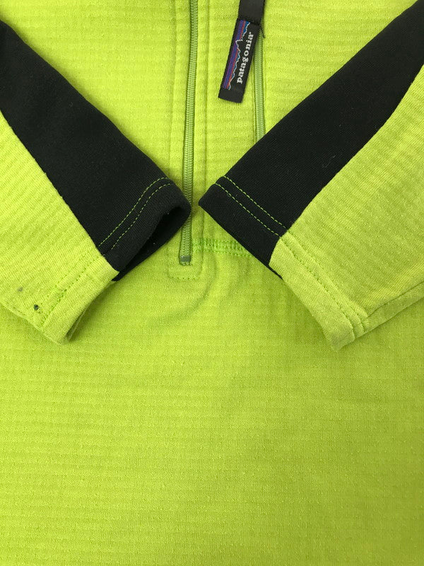 【現状渡し品】【メンズ】 patagonia パタゴニア R-1 FLASH PULLOVER フラッシュ プルオーバー 144-260131-rt-07-tag サイズ：不明　下記参照 カラー：ライトグリーン 万代Net店