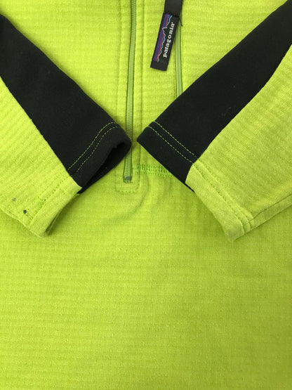 【現状渡し品】【メンズ】 patagonia パタゴニア R-1 FLASH PULLOVER フラッシュ プルオーバー 144-260131-rt-07-tag サイズ：不明　下記参照 カラー：ライトグリーン 万代Net店