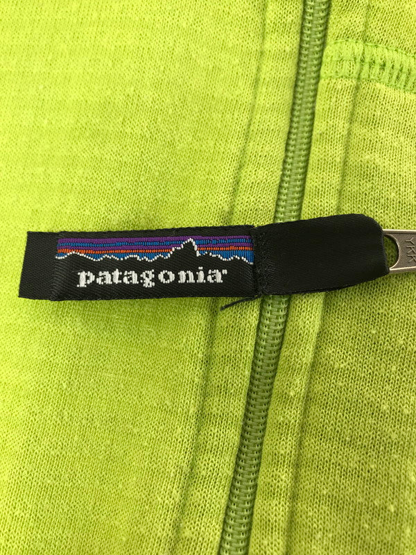 【現状渡し品】【メンズ】 patagonia パタゴニア R-1 FLASH PULLOVER フラッシュ プルオーバー 144-260131-rt-07-tag サイズ：不明　下記参照 カラー：ライトグリーン 万代Net店