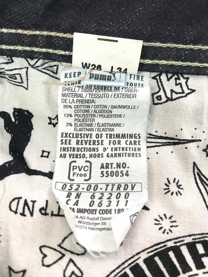 【中古品】【レディース】 EVISU エヴィス × PUMA プーマ SKINNY DENIM PANTS 550054 スキニー デニムパンツ ボトムス 156-260202-na-18-tag サイズ：W26 L34 カラー：インディゴ 万代Net店