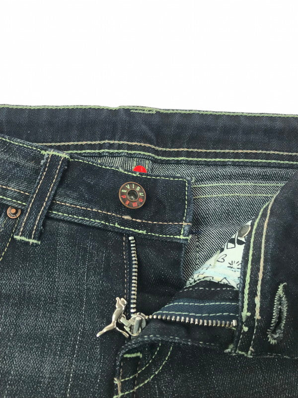 【中古品】【レディース】 EVISU エヴィス × PUMA プーマ SKINNY DENIM PANTS 550054 スキニー デニムパンツ ボトムス 156-260202-na-18-tag サイズ：W26 L34 カラー：インディゴ 万代Net店
