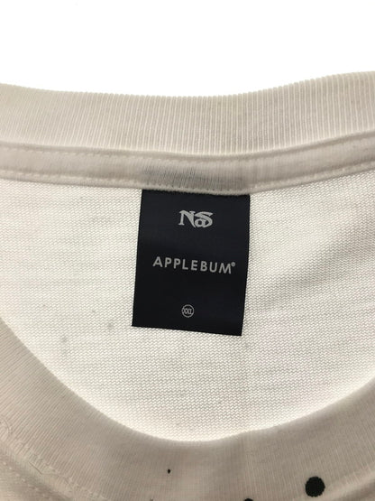 【中古品】【メンズ】 APPLEBUM アップルバム × NAS ナズ コラボ MAMI SHO TEE 万美 書 Tシャツ トップス 142-260207-rt-02-tag サイズ：XXL カラー：ホワイト 万代Net店