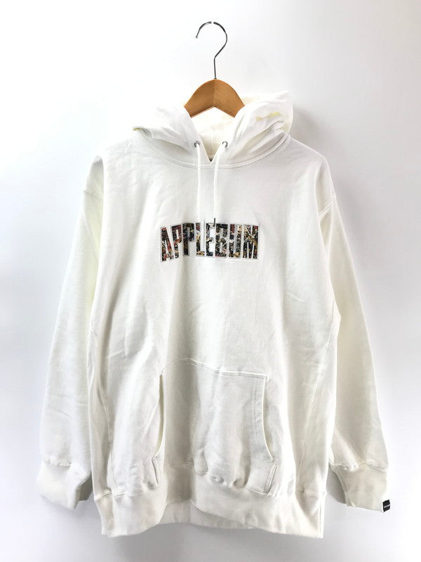 【中古品】【メンズ】 APPLEBUM アップルバム ACTION PAINTING SWEAT PARKA 1820409 アクション ペインティング スウェット パーカー 142-260205-na-05-tag サイズ：XXL カラー：ホワイト 万代Net店