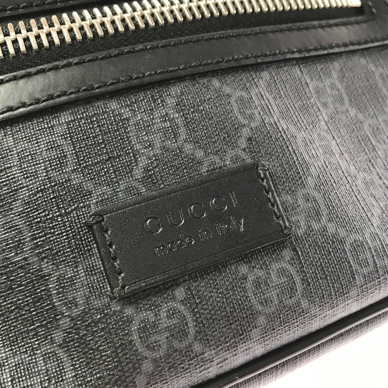 【ジャンク品】【メンズ】 GUCCI グッチ ソフトGGスプリーム ベルトバッグ 474293 ウエストバッグ ボディバッグ カバン 180-260208-na-10-tag カラー：ブラック 万代Net店