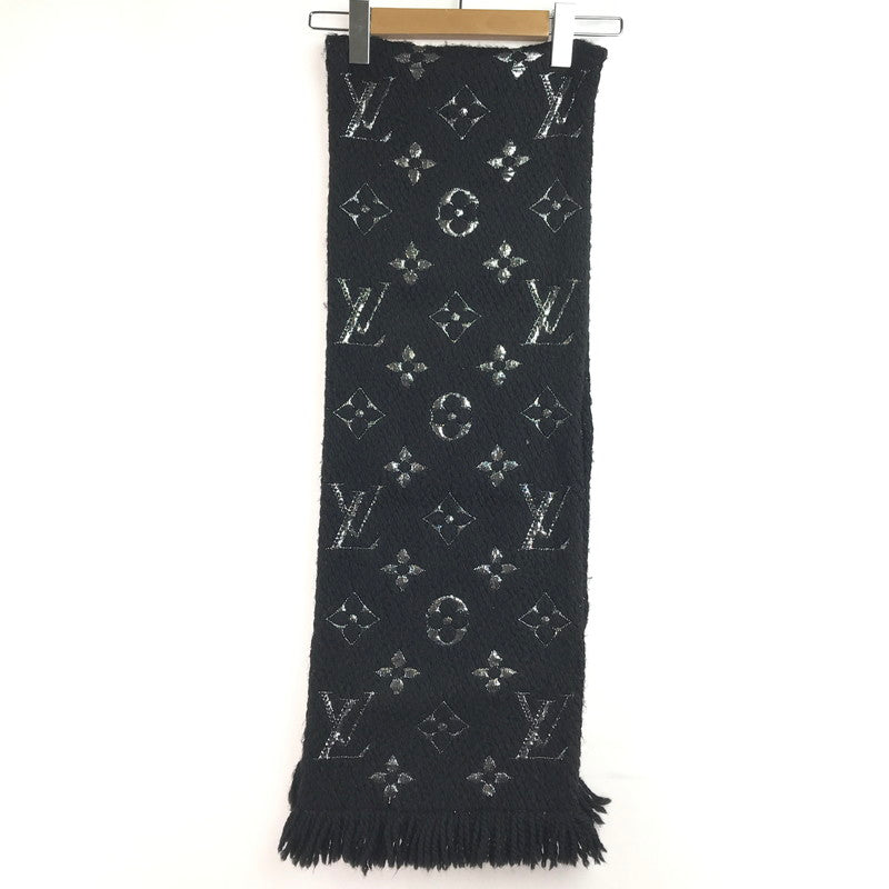 【中古品】【レディース】 LOUIS VUITTON ルイ・ヴィトン エシャルプ ロゴマニア シャイン M75833 マフラー 服飾小物 179-260208-na-01-tag カラー：ブラック 万代Net店