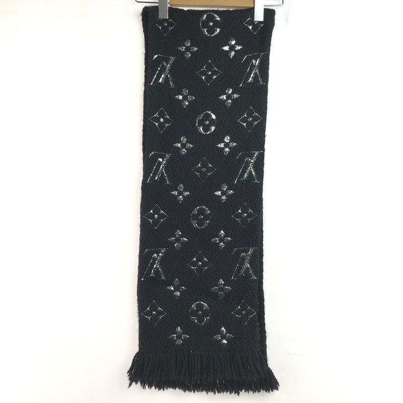 【中古品】【レディース】 LOUIS VUITTON ルイ・ヴィトン エシャルプ ロゴマニア シャイン M75833 マフラー 服飾小物 179-260208-na-01-tag カラー：ブラック 万代Net店