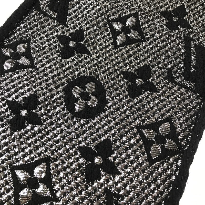 【中古品】【レディース】 LOUIS VUITTON ルイ・ヴィトン エシャルプ ロゴマニア シャイン M75833 マフラー 服飾小物 179-260208-na-01-tag カラー：ブラック 万代Net店