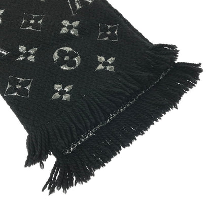 【中古品】【レディース】 LOUIS VUITTON ルイ・ヴィトン エシャルプ ロゴマニア シャイン M75833 マフラー 服飾小物 179-260208-na-01-tag カラー：ブラック 万代Net店