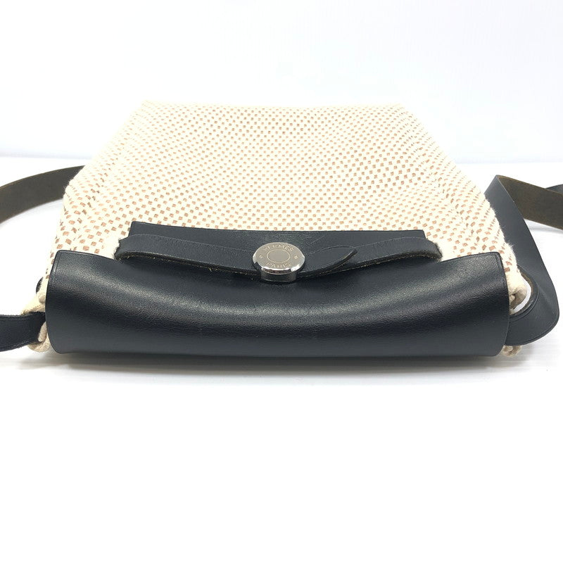 【中古品】【レディース】 HERMES エルメス エールバッグTPM □H刻印 2004年製 ショルダーバッグ カバン 180-260209-na-05-tag カラー：ナチュラル/ブラック 万代Net店