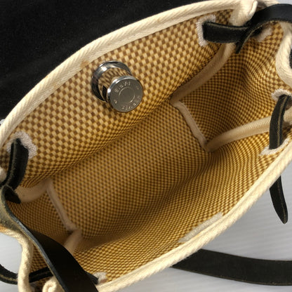 【中古品】【レディース】 HERMES エルメス エールバッグTPM □H刻印 2004年製 ショルダーバッグ カバン 180-260209-na-05-tag カラー：ナチュラル/ブラック 万代Net店