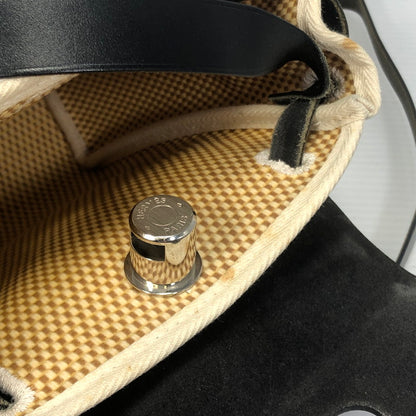 【中古品】【レディース】 HERMES エルメス エールバッグTPM □H刻印 2004年製 ショルダーバッグ カバン 180-260209-na-05-tag カラー：ナチュラル/ブラック 万代Net店