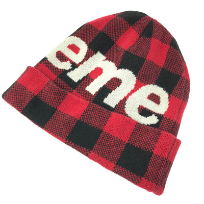 【中古品】【メンズ】 Supreme シュプリーム SUPREME 20AW BIG LOGO BEANIE ビッグ ロゴ ビーニー ニット帽 帽子 185-260420-na-10-tagh カラー：レッド/ブラック 万代Net店