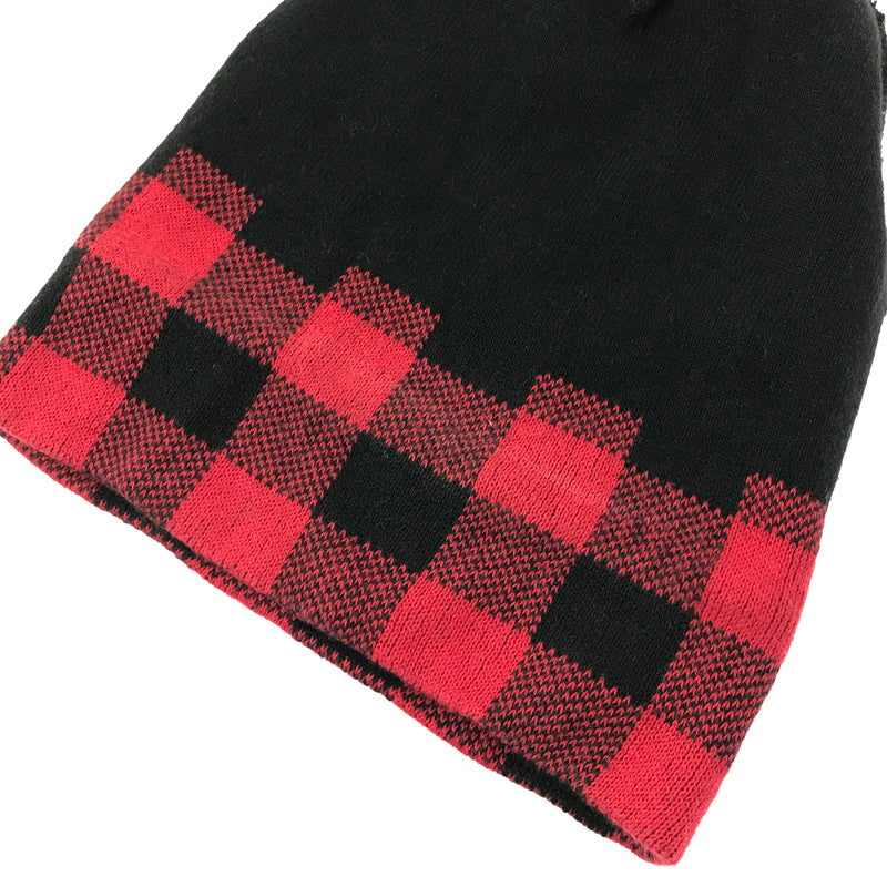 【中古品】【メンズ】 Supreme シュプリーム SUPREME 20AW BIG LOGO BEANIE ビッグ ロゴ ビーニー ニット帽 帽子 185-260420-na-10-tagh カラー：レッド/ブラック 万代Net店