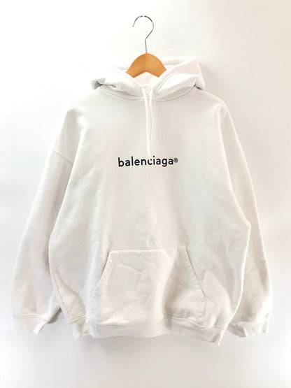 【中古品】【メンズ】 BALENCIAGA バレンシアガ NEW COPYRIGHT MEDIUM FIT HOODIE TS91 570811 TIV55 9040 ミディアムフィット フーディー パーカー 141-260205-na-04-tag サイズ：M カラー：ホワイト 万代Net店