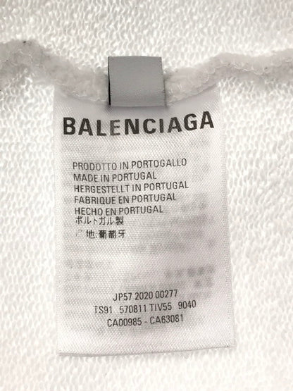 【中古品】【メンズ】 BALENCIAGA バレンシアガ NEW COPYRIGHT MEDIUM FIT HOODIE TS91 570811 TIV55 9040 ミディアムフィット フーディー パーカー 141-260205-na-04-tag サイズ：M カラー：ホワイト 万代Net店