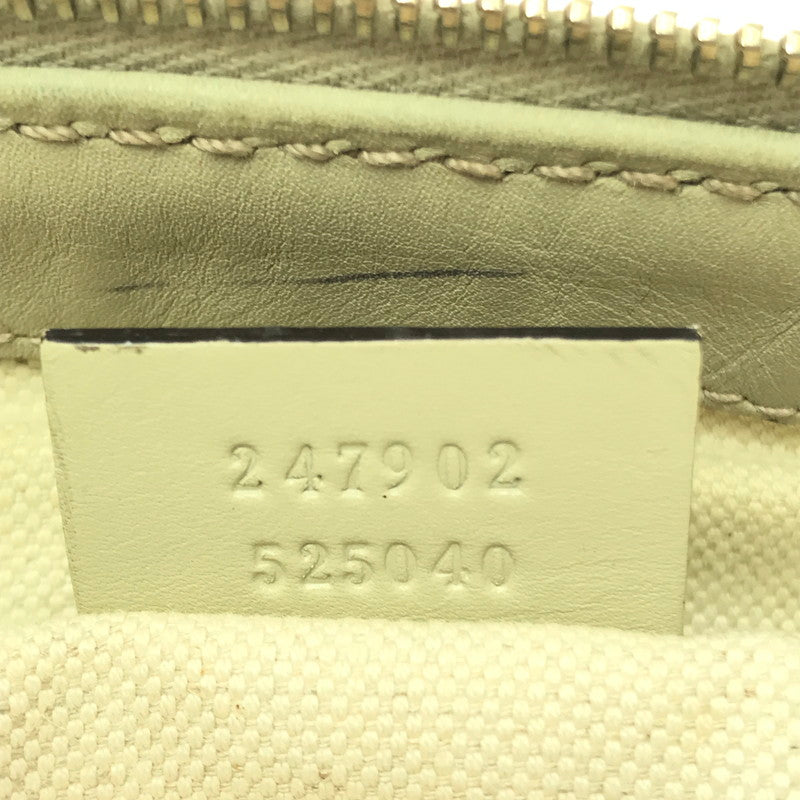 【中古品】【レディース】 GG CANVAS SUKEY HANDBAG 247902 GGキャンバス スーキー ハンドバッグ カバン 180-260421-rt-30-tagh カラー：ブラウン/グレージュ 万代Net店