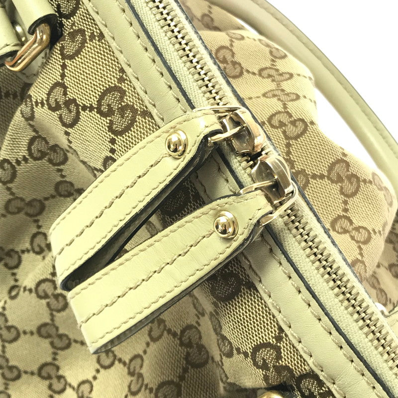 【中古品】【レディース】 GG CANVAS SUKEY HANDBAG 247902 GGキャンバス スーキー ハンドバッグ カバン 180-260421-rt-30-tagh カラー：ブラウン/グレージュ 万代Net店