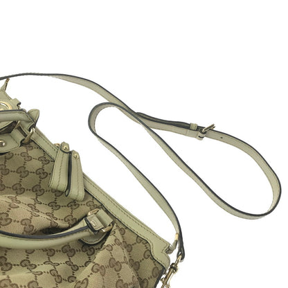 【中古品】【レディース】 GG CANVAS SUKEY HANDBAG 247902 GGキャンバス スーキー ハンドバッグ カバン 180-260421-rt-30-tagh カラー：ブラウン/グレージュ 万代Net店
