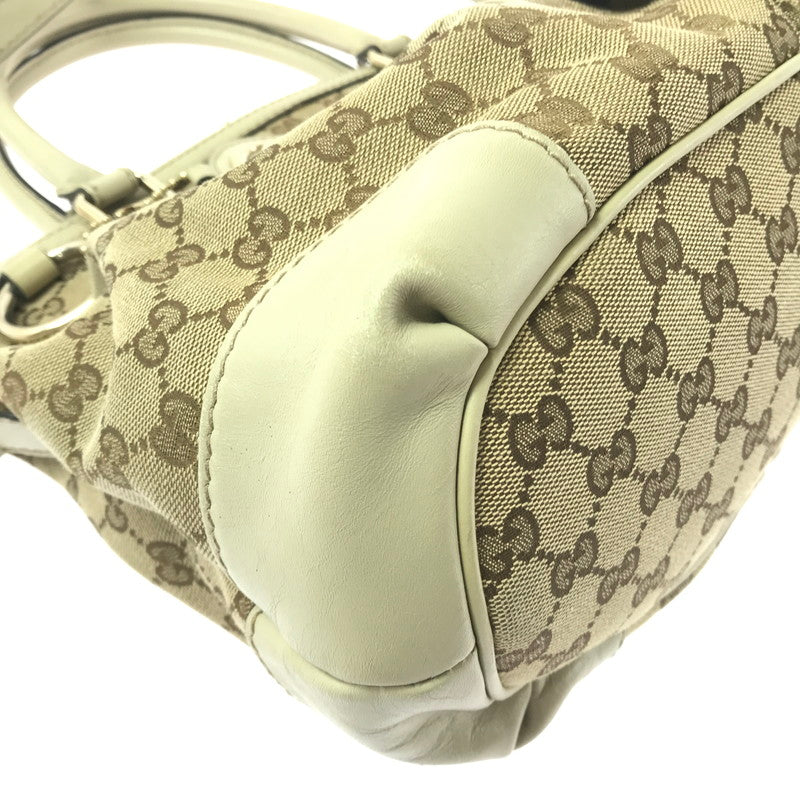 【中古品】【レディース】 GG CANVAS SUKEY HANDBAG 247902 GGキャンバス スーキー ハンドバッグ カバン 180-260421-rt-30-tagh カラー：ブラウン/グレージュ 万代Net店