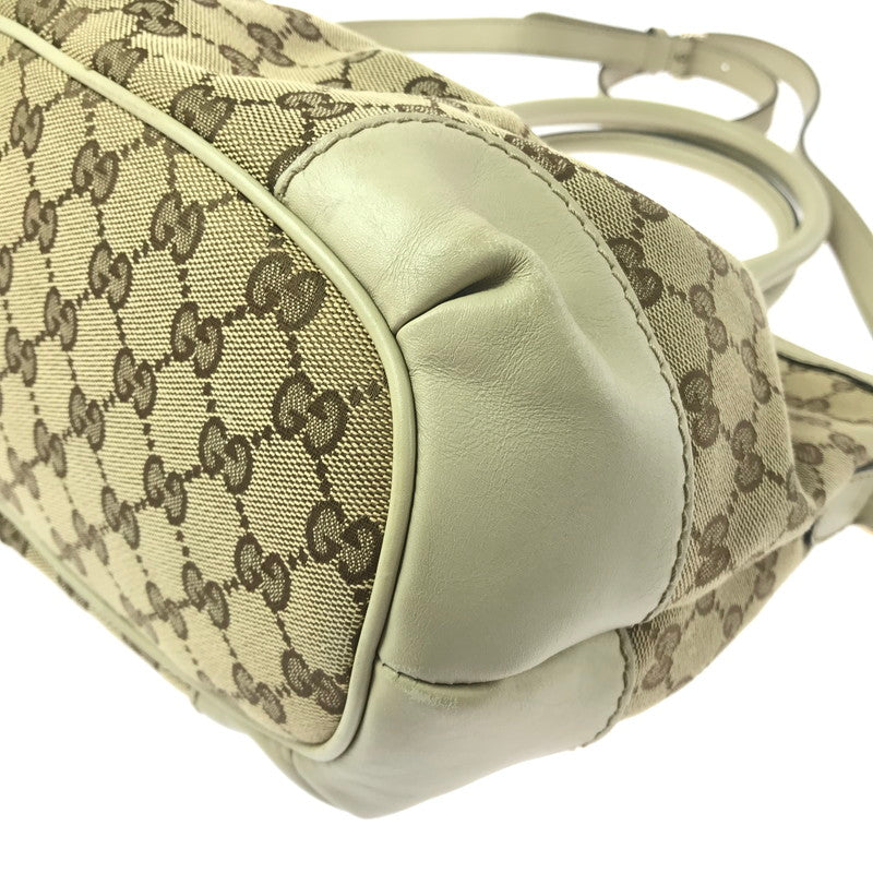 【中古品】【レディース】 GG CANVAS SUKEY HANDBAG 247902 GGキャンバス スーキー ハンドバッグ カバン 180-260421-rt-30-tagh カラー：ブラウン/グレージュ 万代Net店