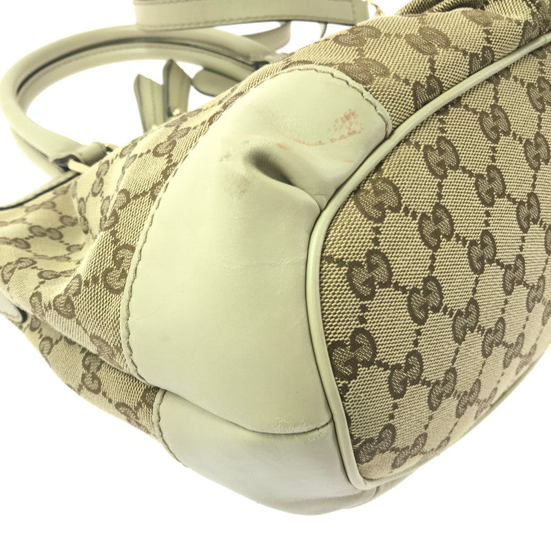 【中古品】【レディース】 GG CANVAS SUKEY HANDBAG 247902 GGキャンバス スーキー ハンドバッグ カバン 180-260421-rt-30-tagh カラー：ブラウン/グレージュ 万代Net店