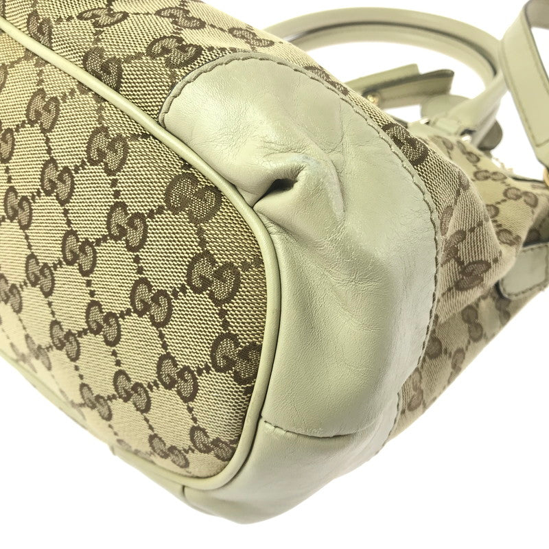 【中古品】【レディース】 GG CANVAS SUKEY HANDBAG 247902 GGキャンバス スーキー ハンドバッグ カバン 180-260421-rt-30-tagh カラー：ブラウン/グレージュ 万代Net店