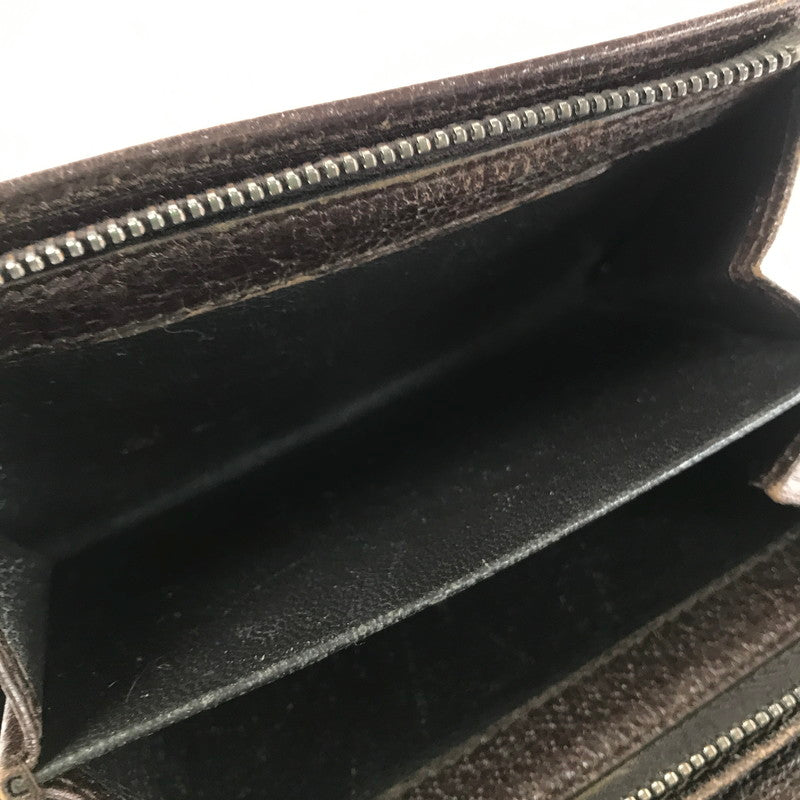【現状渡し品】【レディース】 GUCCI グッチ GGキャンバス 二つ折り財布 154258 ミディアムウォレット 181-260213-hi-09-tag カラー：ブラウン 万代Net店